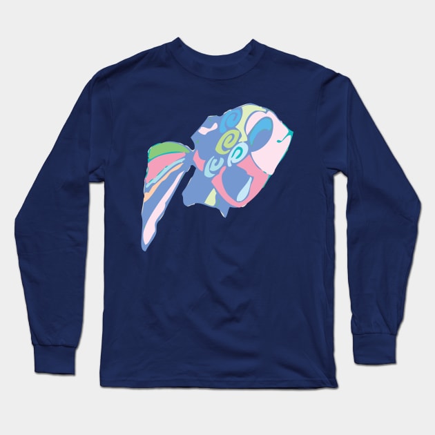 Smiling Fish Long Sleeve T-Shirt by CHBB